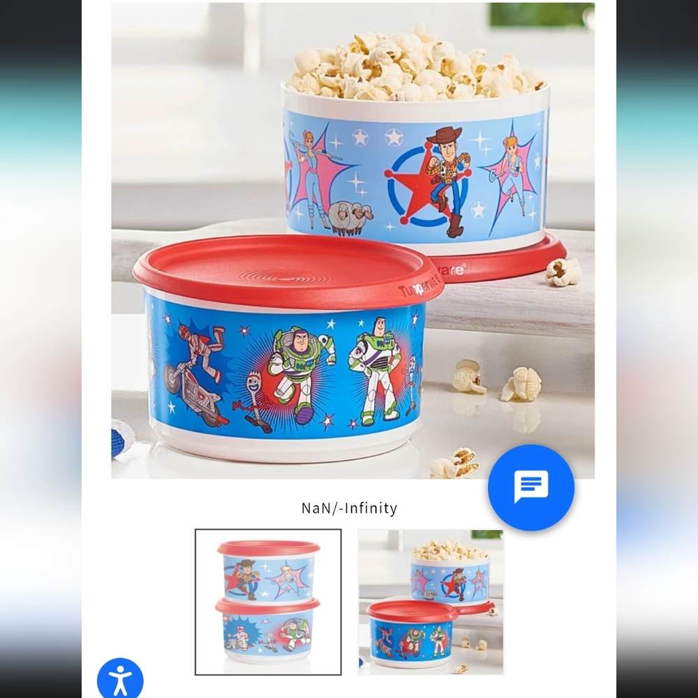 Brand New Disney Tupperware Toy Story Canister Set Sold Out Online